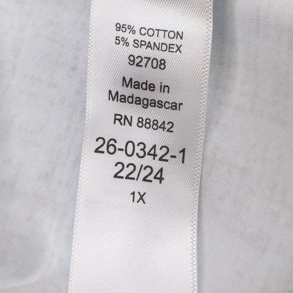 Roaman’s Blue Patterned Stretch Leggings Women’s Plus Size 1X 22/24 - Picture 8 of 10